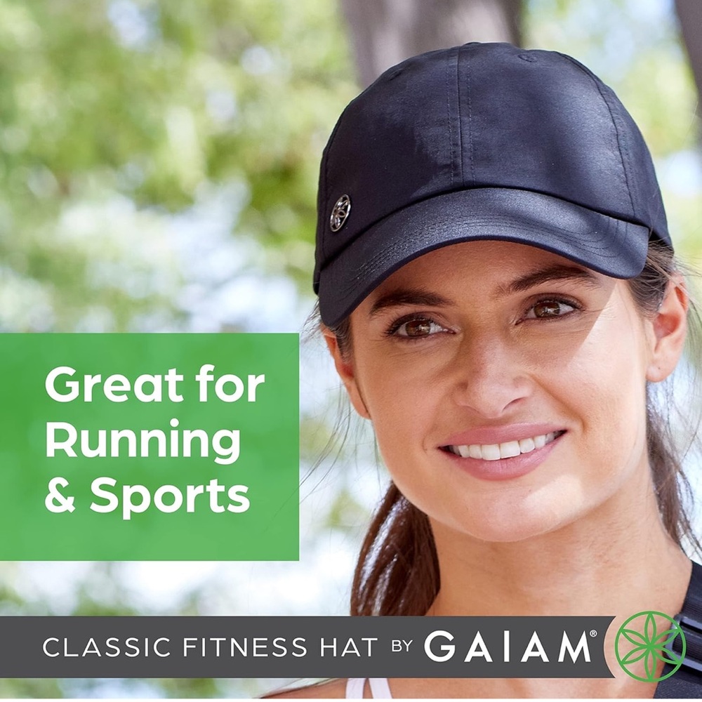 GAIAM Black Classic Curved Brim Hat - Picture 3 of 4